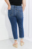 Vervet by Flying Monkey Full Size Distressed Cropped Jeans with Pockets