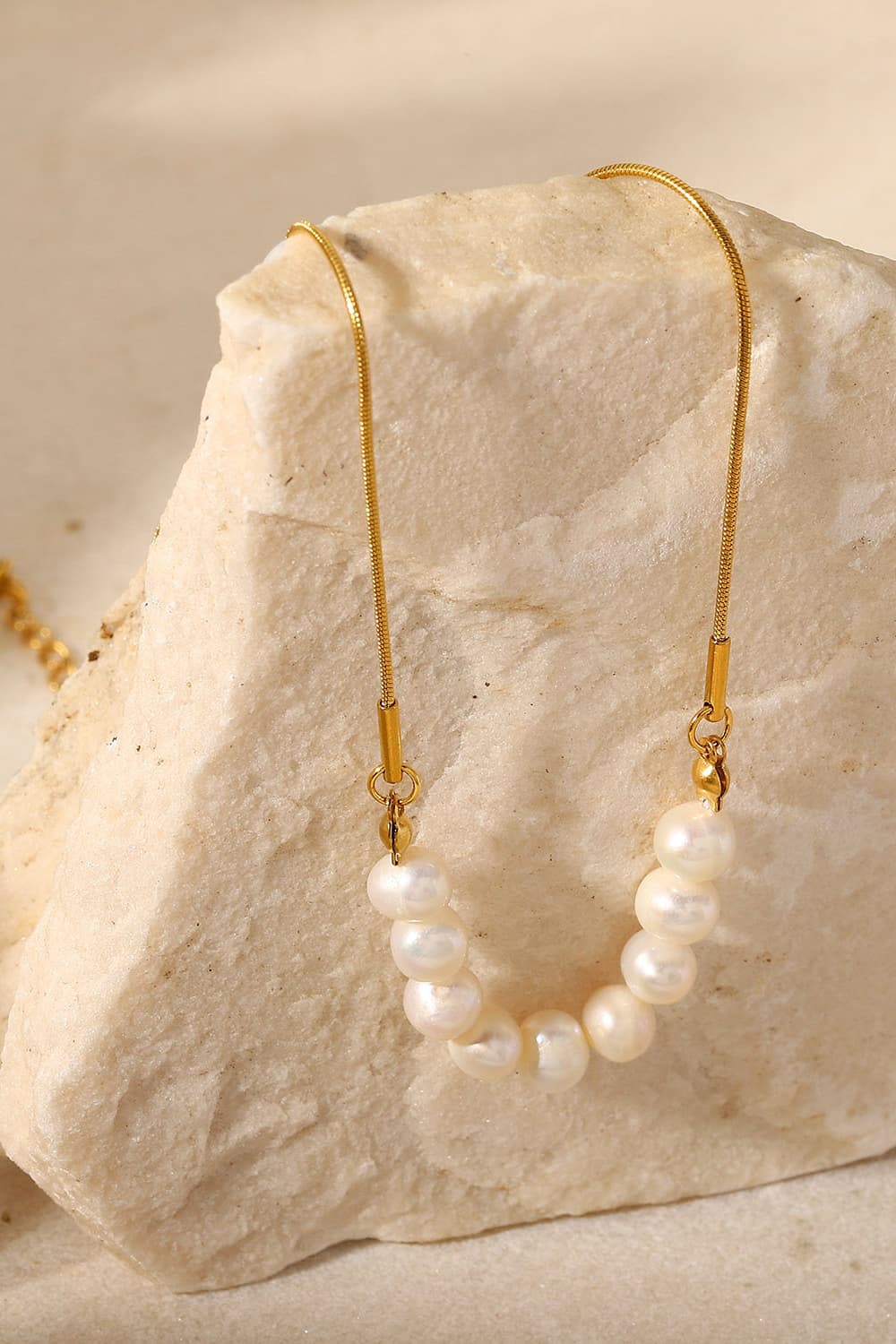 18K Gold-Plated Freshwater Pearl Necklace