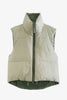 Zip-Up Drawstring Puffer Vest