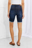 Judy Blue Lucy High Rise Patch Bermuda Shorts