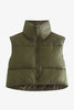 Zip-Up Drawstring Puffer Vest