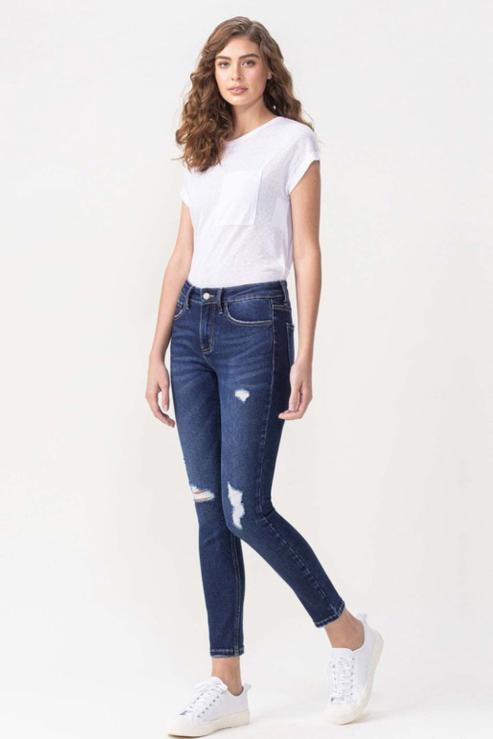 Lovervet Full Size Chelsea Midrise Crop Skinny Jeans