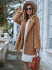 Long Sleeve Teddy Coat with Pockets