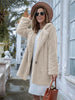 Long Sleeve Teddy Coat with Pockets