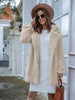 Long Sleeve Teddy Coat with Pockets