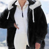 Zip-Up Hooded Teddy Coat