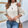 Crisscross Cold-Shoulder Sweater