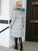 Longline Hooded Winter Coat with Pockets